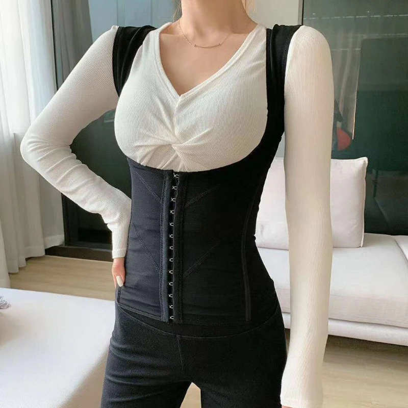 

Women Tummy Control Underbust Corset Tank Top Waist Cincher Back Support Posture Corrector Body Shaper Slimming Vest