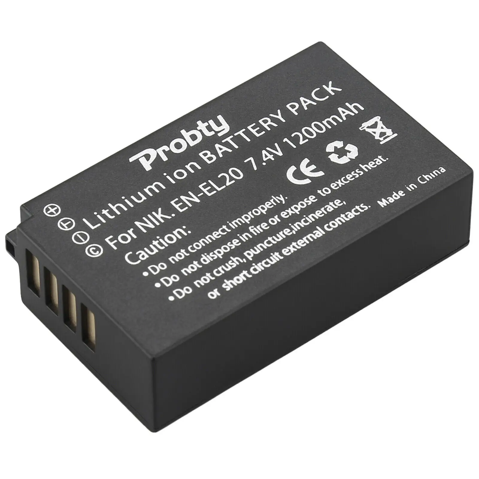 Аккумулятор на 1200 мА · ч и зарядное устройство USB Type-C с ЖК-дисплеем для Nikon Coolpix P1000