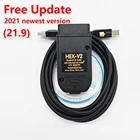 Новинка 2021 года, сканеры VAG COM 21,9 VAG COM 21,9 OBD Hex Can V2 для автомобилей VW AUDI Skoda с 1996 -2017 года, Vag21.3 Atmega162
