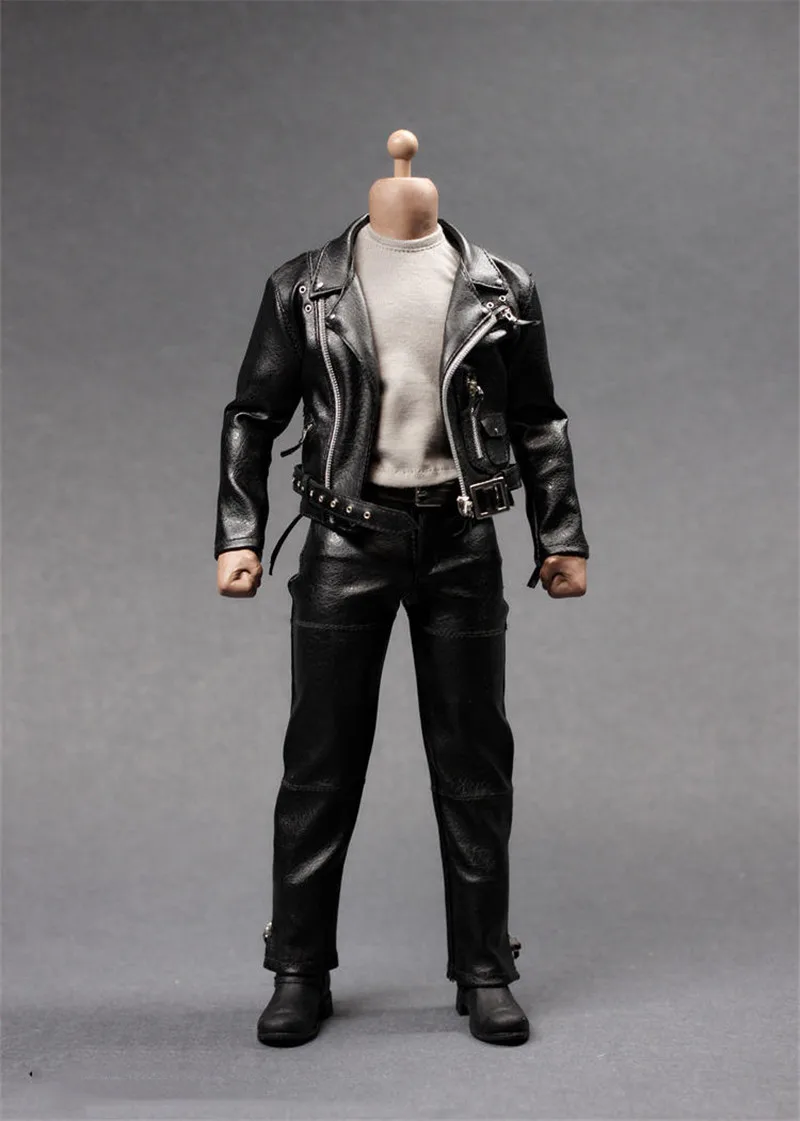 

AS044, масштаб 1/6, мужское черное кожаное пальто, костюм, одежда, обувь, аксессуары, модель для 12 дюймовых экшн-фигурок, аксессуары для тела