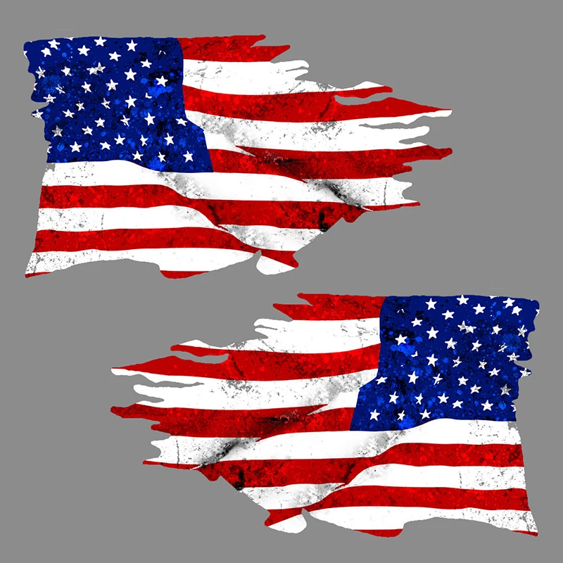 

Hot Sell Car Stickers Rearview Mirror Sticker 2 Pack MIRRORED American Bumper 3D Waterproof Vinyl Decal Car Accessories 15x8.9cm