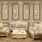 Пользовательские 3D настенные росписи европейские ретро цветы искусство обои гостиная телевизор диван спальня домашний Декор Фон настенная живопись фреска