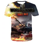 Детская футболка с коротким рукавом и принтом World Of Tanks