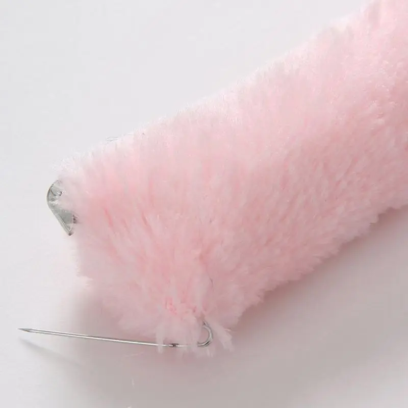 

Unisex Cosplay Anime Lolita Costume Fluffy Plush Long Cat Tail with Bowknot Bell