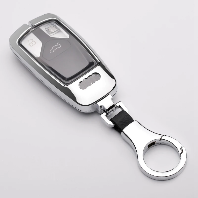 Автомобильный чехол для ключей из оцинкованного сплава Audi A8 A7 A6 Q8 2018 2019 Q7 TT A4 B9 TDI