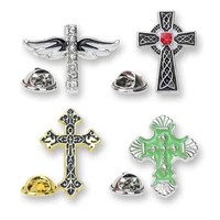 new black cross brooch high quality mens suit brooch lapel badge pin mens wedding shirt lapel brand jewelry pin