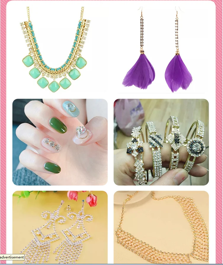 36p 6 мм цветные стразы из хрустального стекла серебряные в форме когтей ювелирные