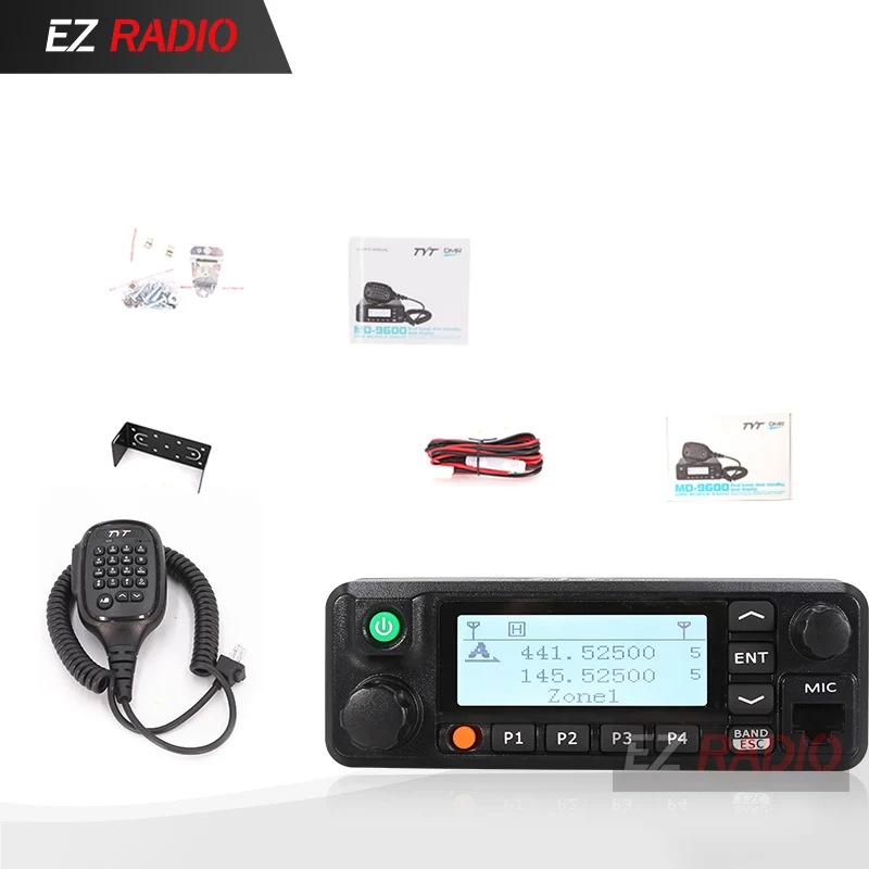 No GPS TYT MD-9600 Talkie “иди и болтай Walkie 50 км мобильный DMR автомобиль радио цифровой 136-174/400-480 МГц Dual Band RT90 DMR радио 3000CH 50/45/25 Вт FCC, аддитивного цветового пространства - Цвет: No GPS