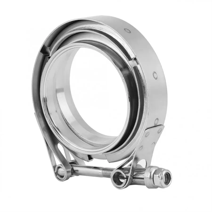 

2Pcs 3inch Stainless Steel V-Band Turbo Downpipe Turbo Exhaust Clamp Universal