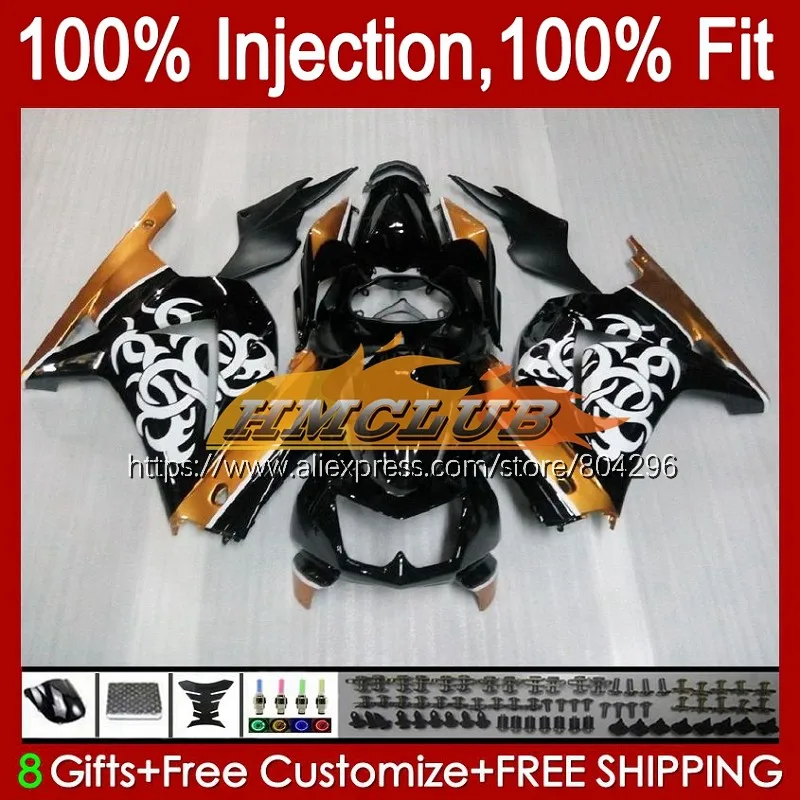 

Injection For KAWASAKI ZX250R 2008 2009 2010 2011 2012 53No.51 ZX-250R EX250 Gold black EX ZX 250R 250 08 09 10 11 12 Fairing