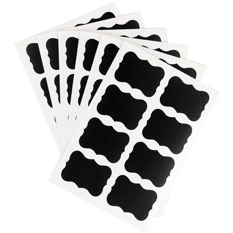 48 шт./лот наклейка для досок черного мела дома кухни бутылки кружки этикетки
