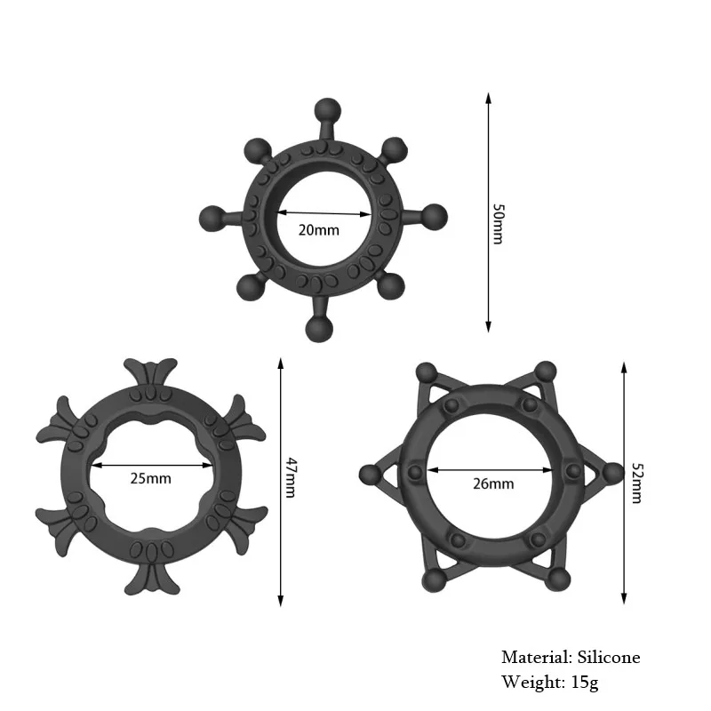 3 шт. мягкое Силиконовое кольцо для пениса Растяжитель эякуляции