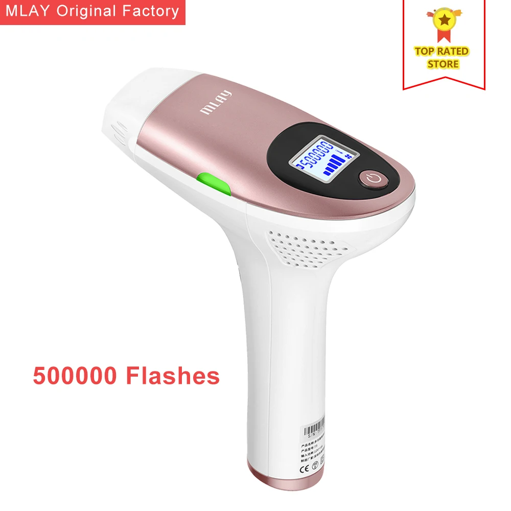 T3 HR lamp MLAY IPL устройство для удаления волос 500000 вспышка машина для постоянного удаления волос бикини триммер для лица тела подмышек Электрический депилятор - Цвет: T3 HR lamp