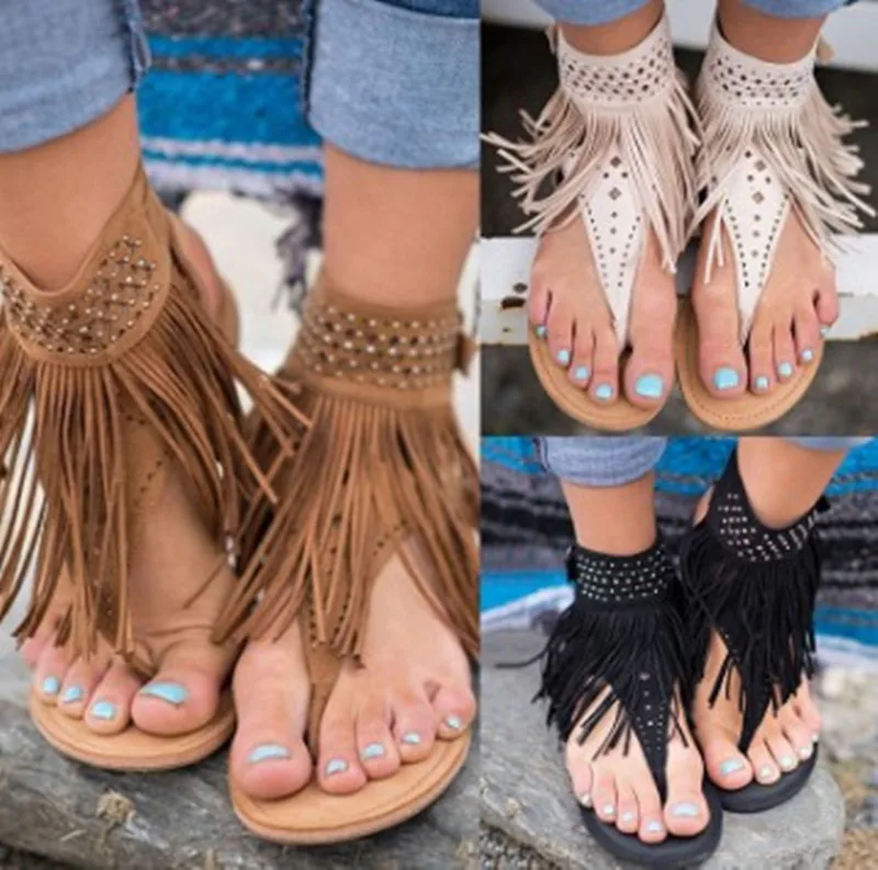 

2021 summer open toe flip flops flat sandals women's shoes plus size summer new style