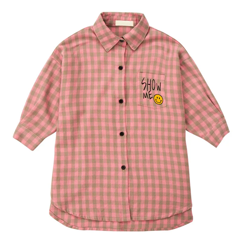 Одежда для маленьких девочек Новинка Весна 2018 свободная рубашка детская