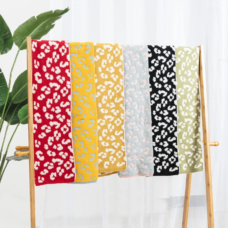 

Детская зимняя теплая ретро-шаль с леопардовым принтом для мальчиков и девочек