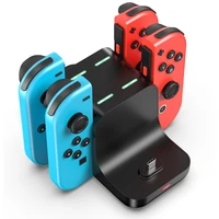 6 in 1 charging dock for nintendo switch console joy con controller gamepad charger dock station dc5v2a charge stand ns switch