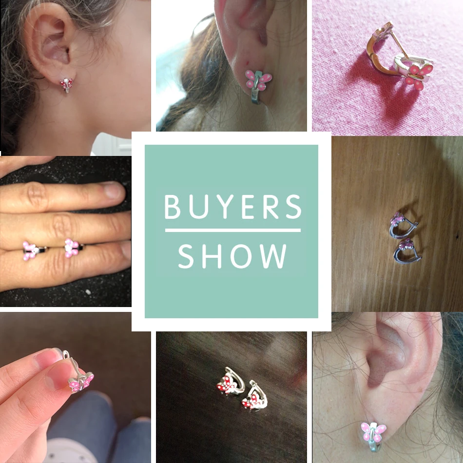 2018 925 стерлингового серебра серьги для женщин ювелирных изделий милая бабочка