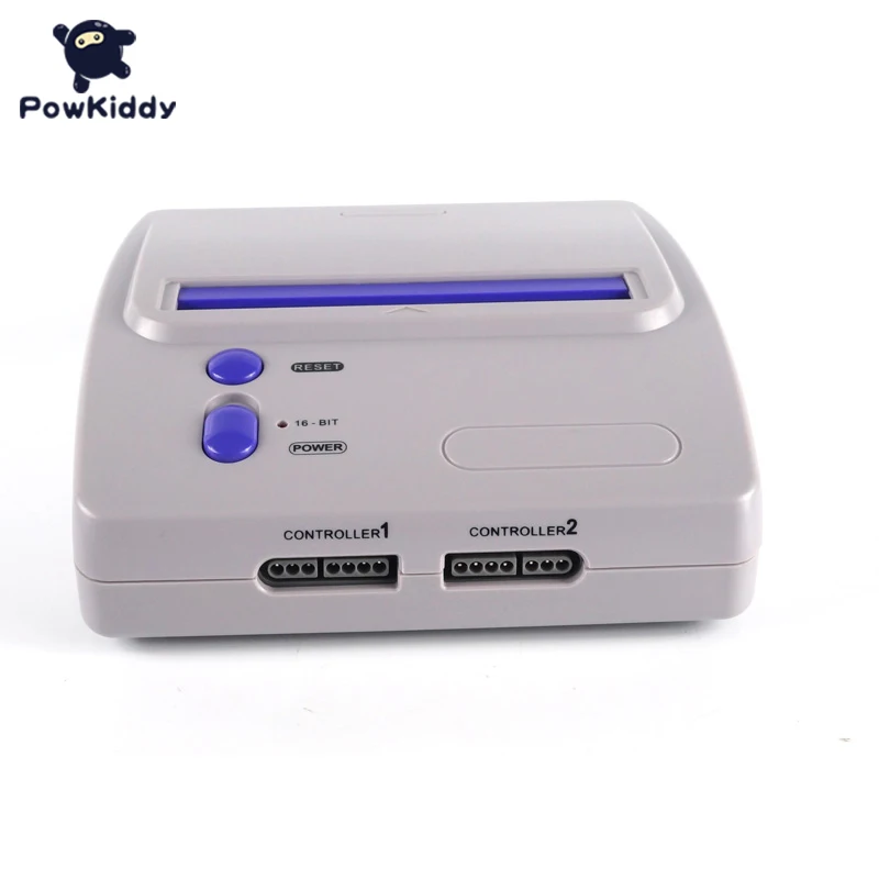 

Powkiddy TV Video Game Console for Snes 16 Bit Games with Two Wired Gamepads S-Video & NTSC AV Output Reminiscence of Childhood