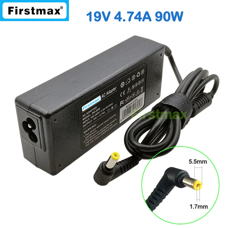 

19V 4.74A 90W Laptop Charger for Packard Bell EasyNote LE69 LJ61 LJ63 LJ65 LJ67 LJ71 LJ73 LJ75 LJ77 LK11 LK12 LK13 LM81 LM82