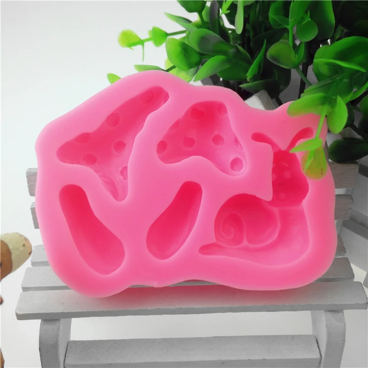 Сказочная силиконовая форма для мыла Грибная девочка украшения помадного торта