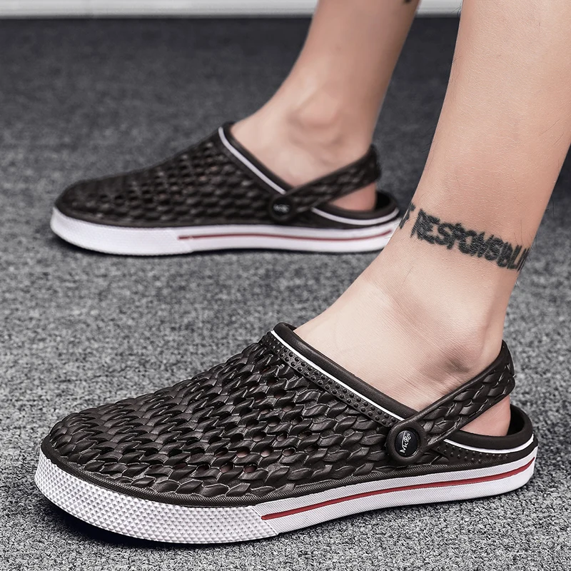 Уличная Мужская водонепроницаемая обувь садовые сабо мужские сандалии для