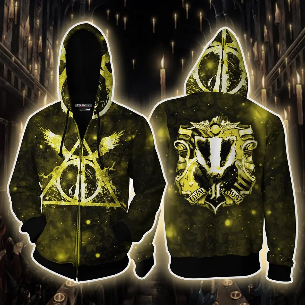 R Wizardry 3D Толстовка с принтом и карманом Ravenclaw Gryffindor для взрослых унисекс Толстовка костюм толстовки Мужская одежда - Цвет: R