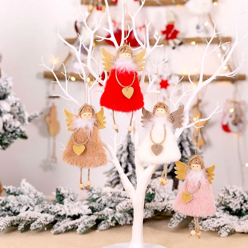 

2020 Hanging Doll Angel DIY Christmas Decorations for Home Christmas Items Pendant Christmas Ornament New Year