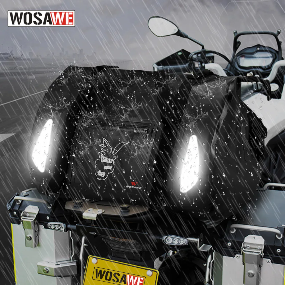WOSAWE 20-35L сумка для мотоцикла водонепроницаемая на плечо хранения рюкзак задний