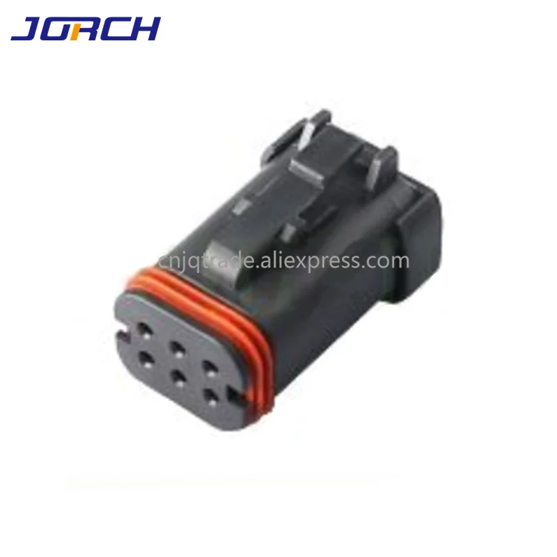 

5 Sets6 pin female Black waterproof receptacle Deutsch series DT series auto plug DT16-6S-KP01 with terminals