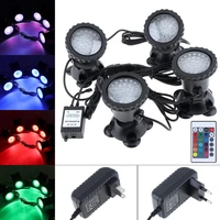 waterproof 16 color changing led landscape spotlight water grass fill spot light with remote control for aquarium fish tank pond
