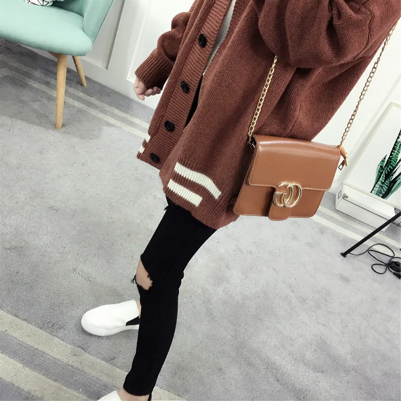2019Autumn Winter Batwing long Sleeve Knitwear Cardigan Women smooth Knitted Sweater pocket design Cardigan Female Jumper Coat