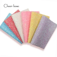 2230cm glitter leather sheet laser wire glitter fabric for handmade bows faux leather material diy party decor accessories