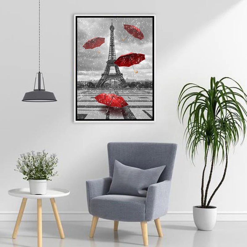 Алмазная 5D картина сделай сам полноразмерная/круглая мозаика с красными розами