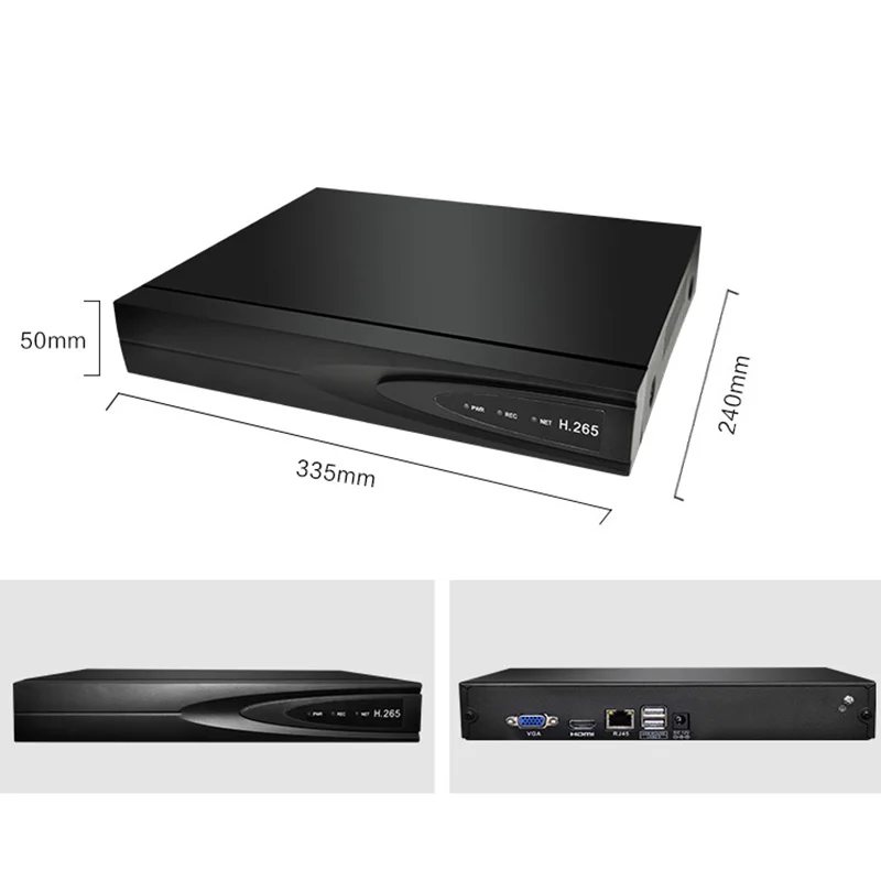 8CH CCTV NVR для ip-камеры H.265+ 8CH/9CH сетевой видеорегистратор P2P ONVIF