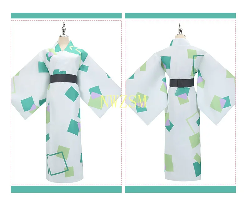 

Anime! Demon Slayer: Kimetsu no Yaiba Kamado Tanjirou 2020 Summerfest Bathrobe Uniform Cosplay Costume Women Kimono