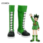 Аниме Hunter x Hunter Cosplay Gon Freecss ботинки для вечерние НКИ Зеленые ботинки костюмы на Хэллоуин для женщин и мужчин ролевечерние вечеринки реквизит
