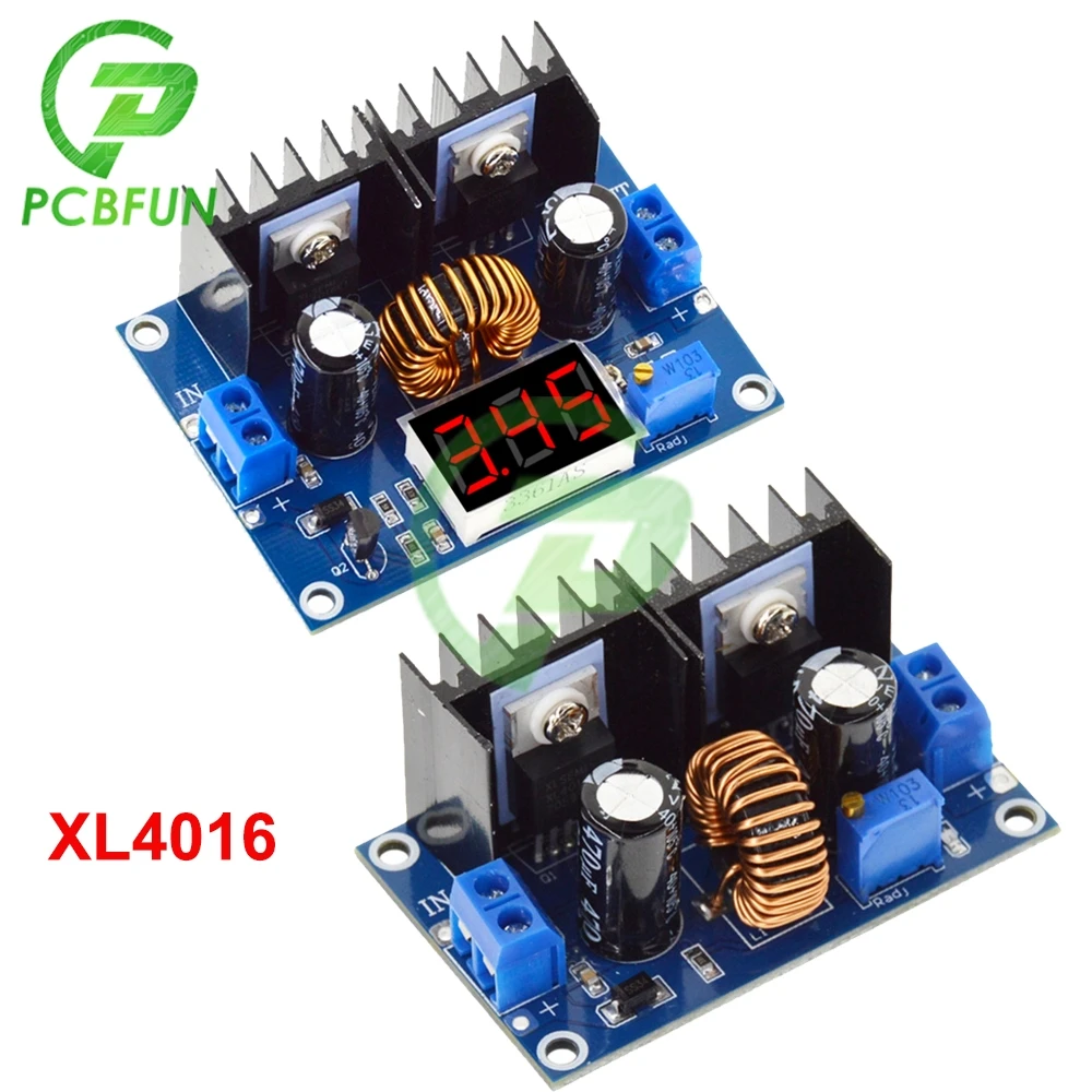 XL4016 PWM постоянного тока в переменный преобразователь постоянного тока для светодиодный Автомобильный цифровой Дисплей Вольтметр постоянного тока 4V-38V переменного тока в постоянный 1,25-36V Buck Шаг вниз Питание модуль