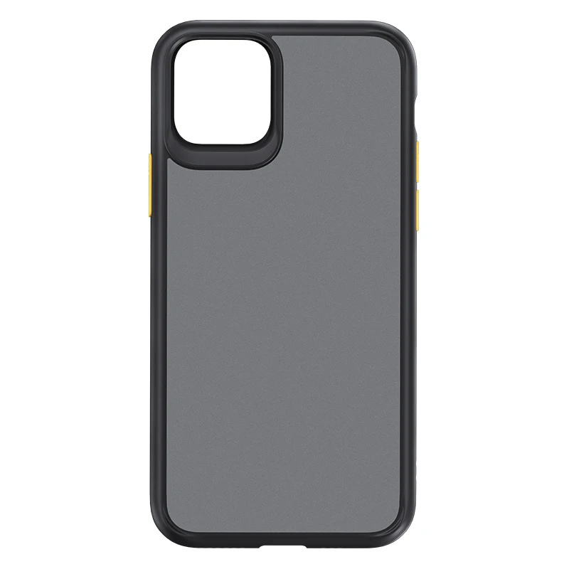 Для iPhone 11 Pro max чехол ROCK противоударный прозрачный Гибридный Силиконовый защитный чехол для iPhone 11 чехол - Цвет: Черный