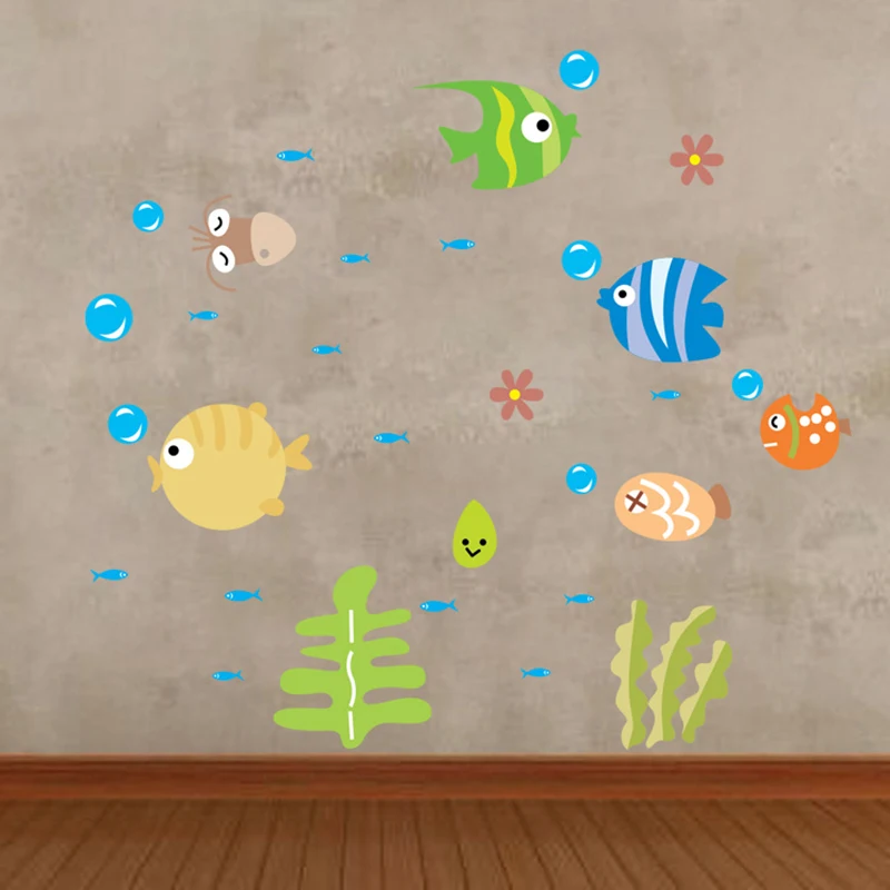 2018 горячая Распродажа милый тропический мультфильм Рыба море пузырь океан мир