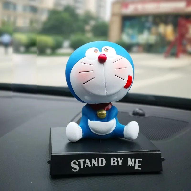 Детская Игрушечная модель Doraemon с вращающейся головой 11 см украшение для