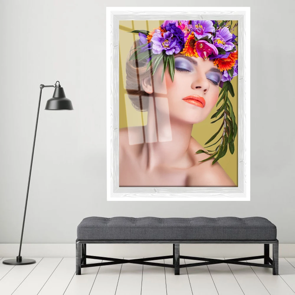 

Modern Fashion Girl Graffiti Wall Art Poster Black White Watercolor Canvas Painting Nordic Wall Pictures Living Room Home Decor