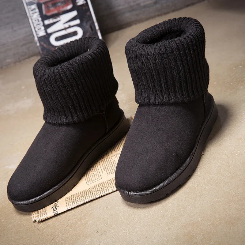 

Женские зимние ботинки кожаные теплые короткие водонепроницаемые ботинки из хлопка Резиновые Нескользящие с бархатной подкладкой зимние ...