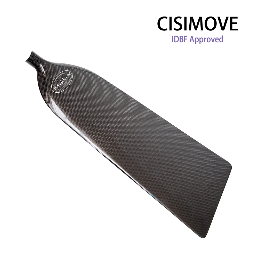 Лодочное весло IDBF из углеродного волокна фиксированной длины с плоским лезвием и