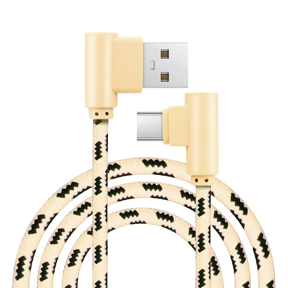 1 м USB Type C 2A для Samsung автоматическое отключение Быстрая зарядка нейлон Xiaomi