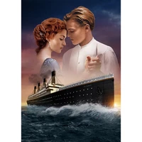 classical film diamond painting titanic lover arts and crafts kit for adults jack rose figure portrait jewel cross stitch