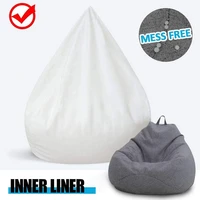 bean bag inner liner easy cleaning bean bag insert replacement cover lazy beanbag sofas cover inner no filler