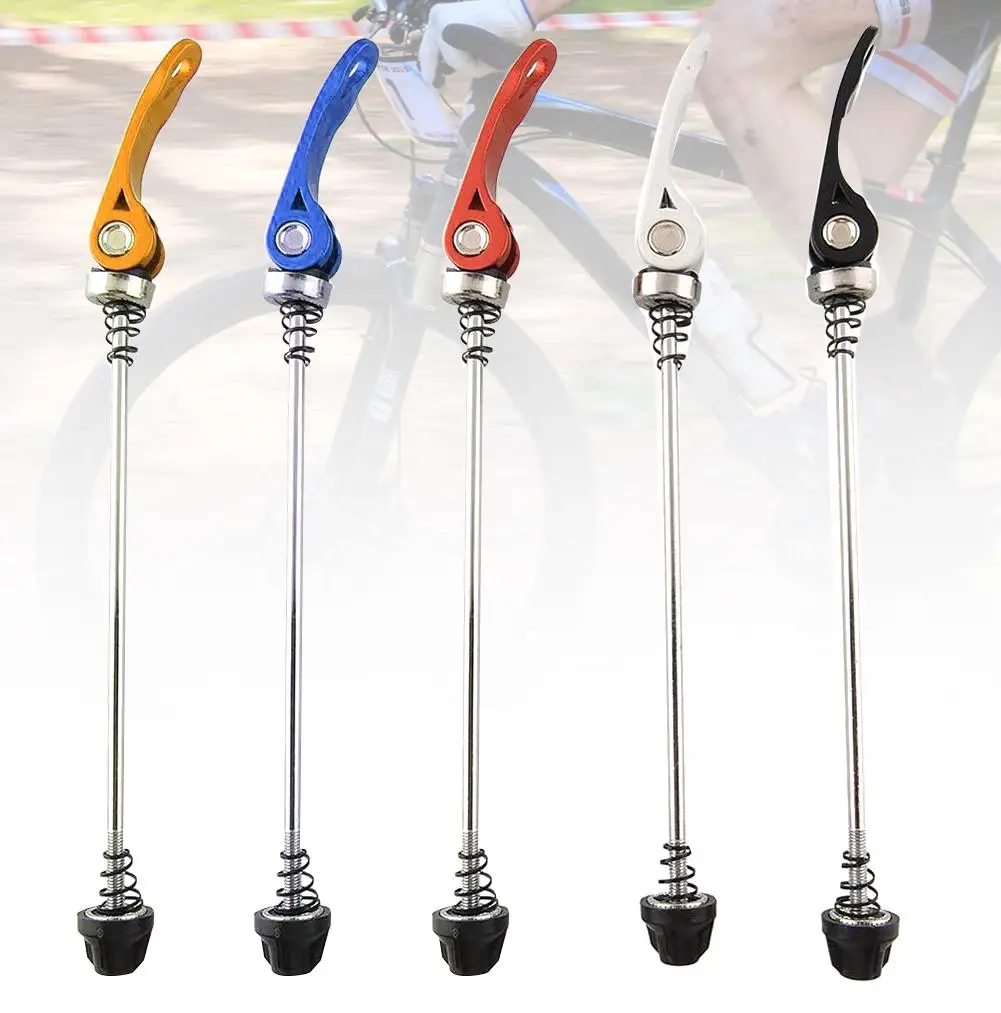 

1 Pair Aluminum Alloy Bike Skewers Bicycle MTB Road Bike Cycling Front Rear Hub Quick Release Skewers Levers Bike Parts