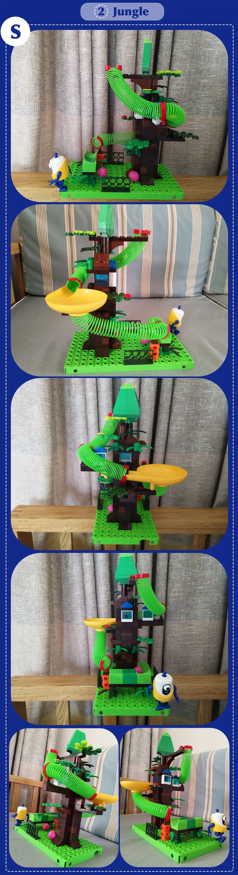 Детские блестящие 65-203 шт мраморные беговые дорожки Duplo DIY блоки игрушки строительные блоки весенние горки для детей мальчик девочка подарок на день рождения