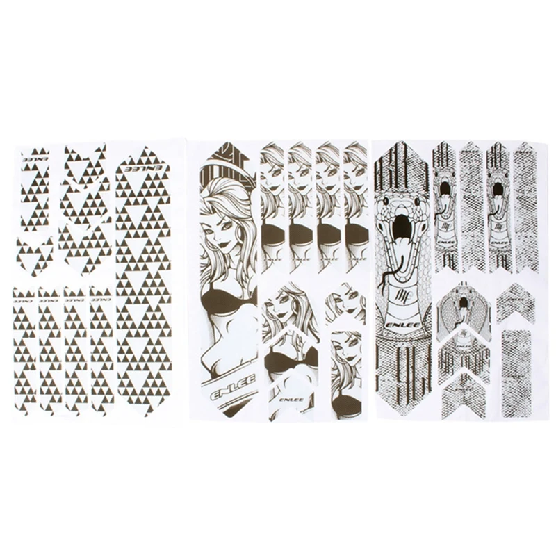 

ENLEE 3D наклейка на раму велосипеда s устойчивая к царапинам Светоотражающая Защитная Наклейка на дорожный горный велосипед защитная крышка н...